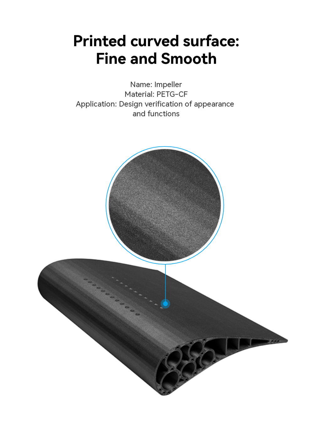 Fine and Smooth Printed Curved Model Surface
