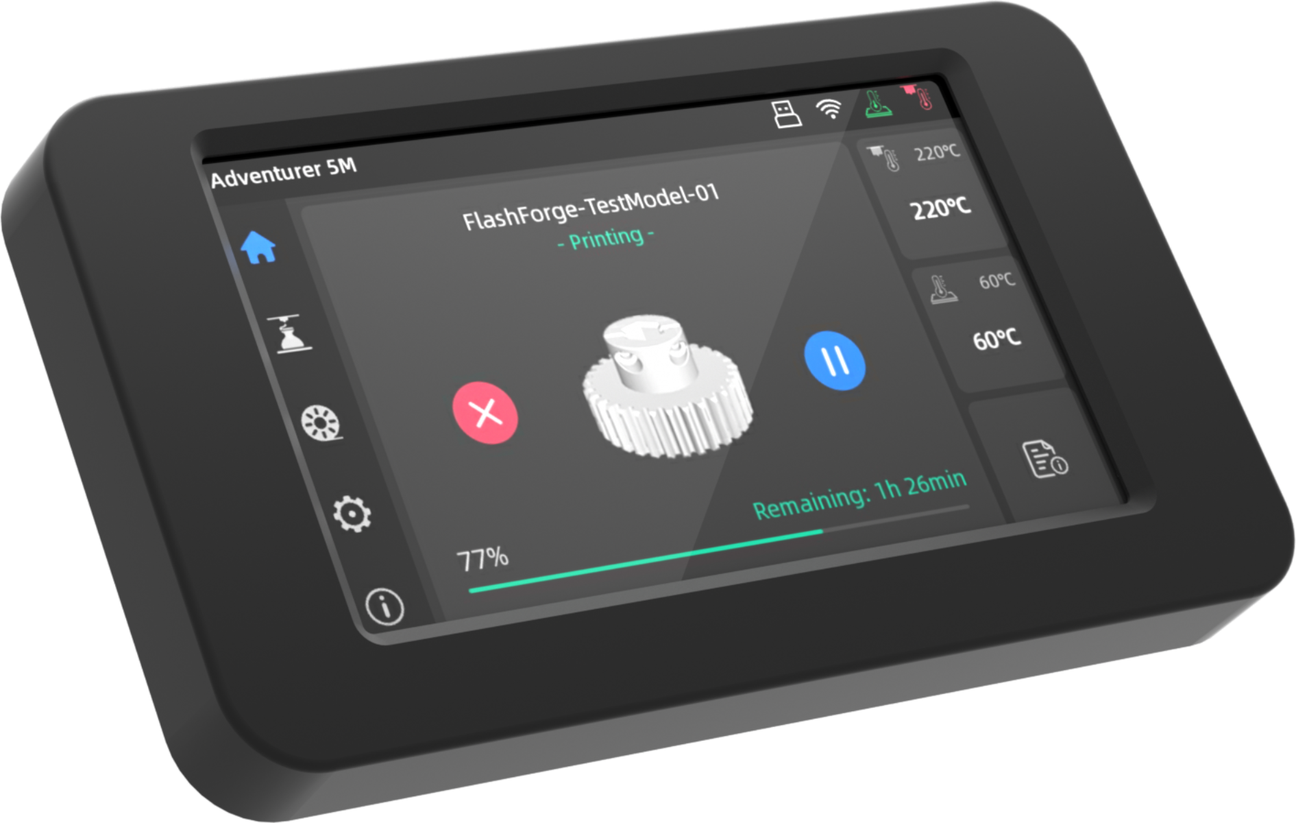 Touchscreen-Baugruppe für Flashforge AD5X