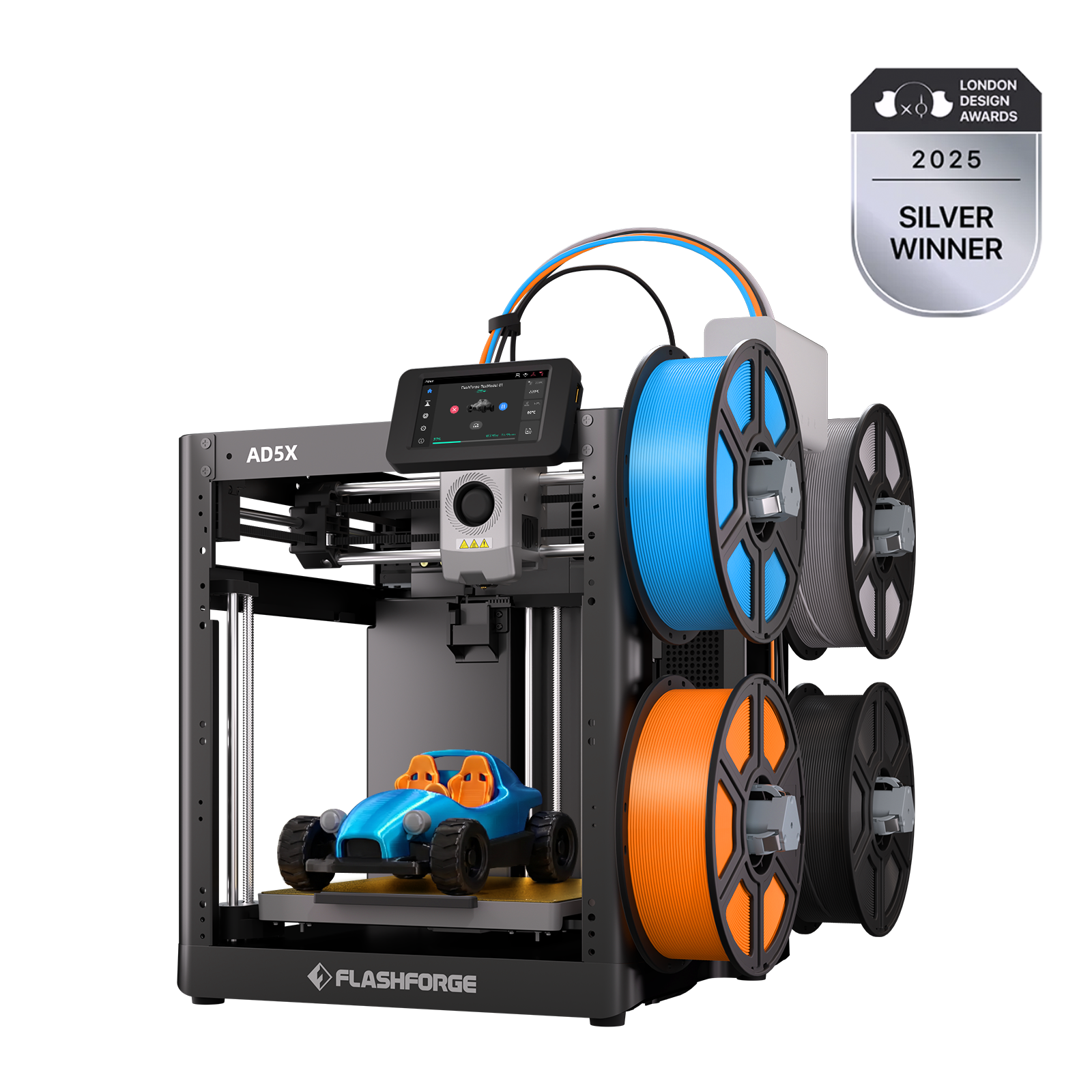 Flashforge AD5X – Multicolor 3D Printer for High-Speed, 4-Color Printing