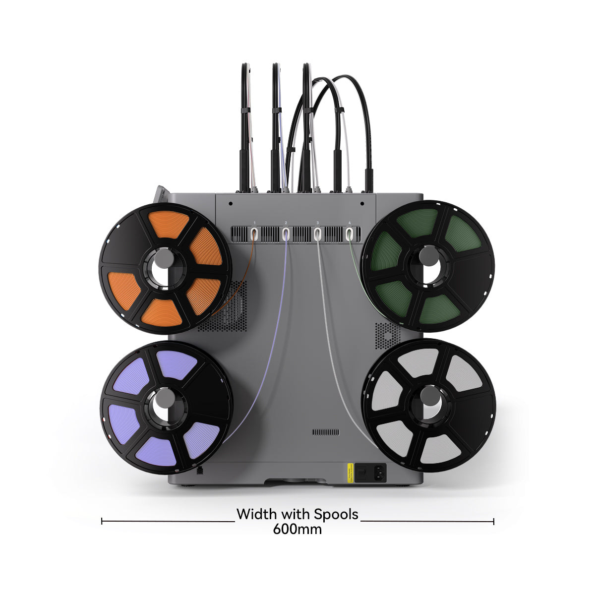 Flashforge Creator 5 4-Toolheads Multi-Color 3D Printer | 500% Faster, Zero Purge Waste