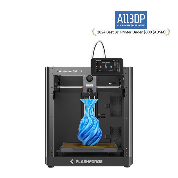 Flashforge Adventurer 5M 3D Printer, 600mm/s High Speed, Beginner-frie
