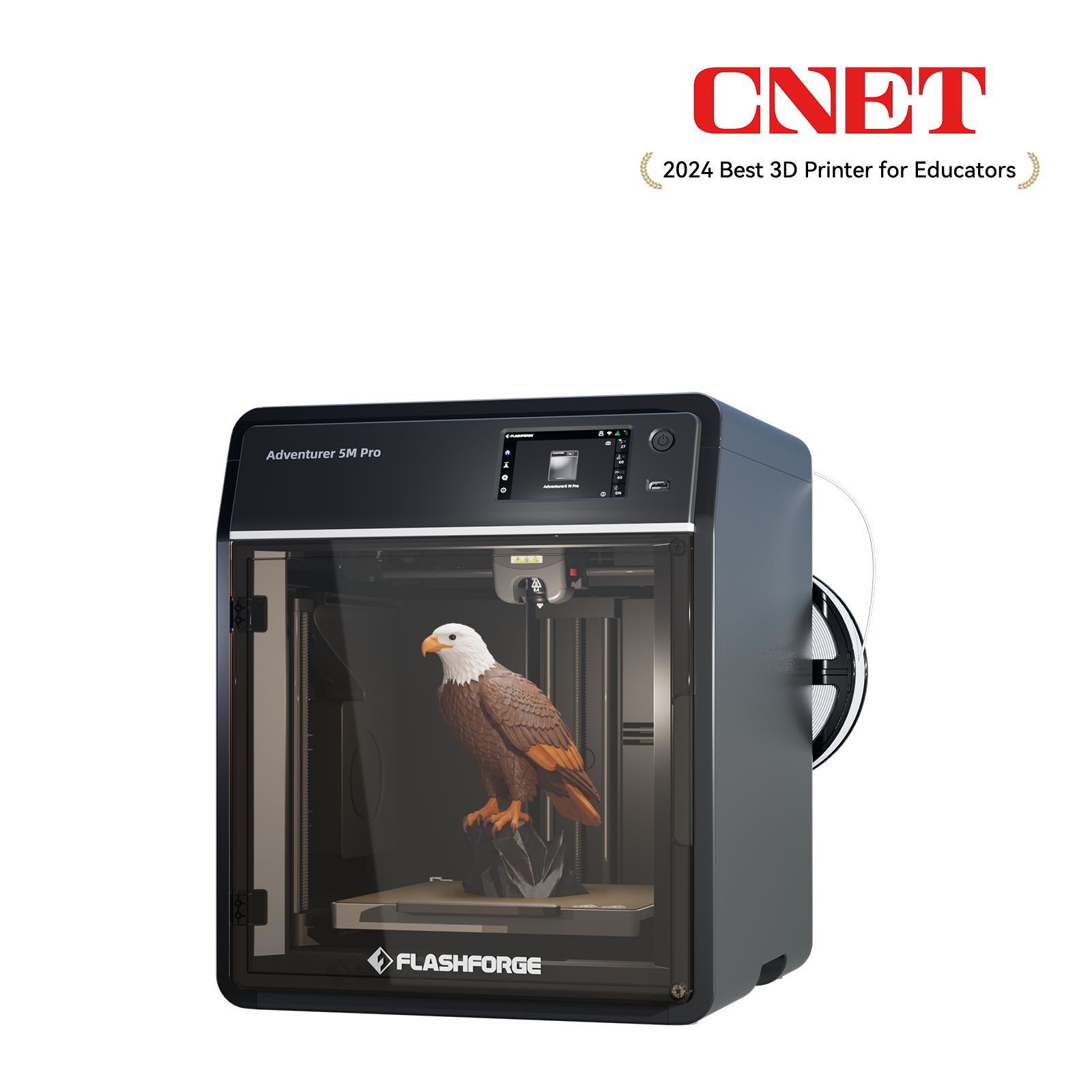 Flashforge Adventurer 5M Pro 3D Printer, Enclosed CoXY Metal Structure, Safe for Home Use