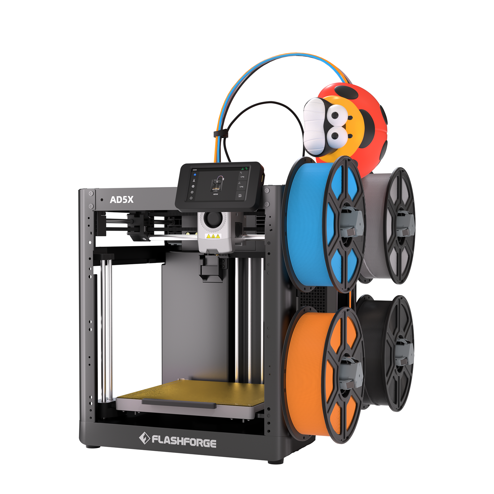 Flashforge AD5X – Multicolor 3D Printer for High-Speed, 4-Color Printing