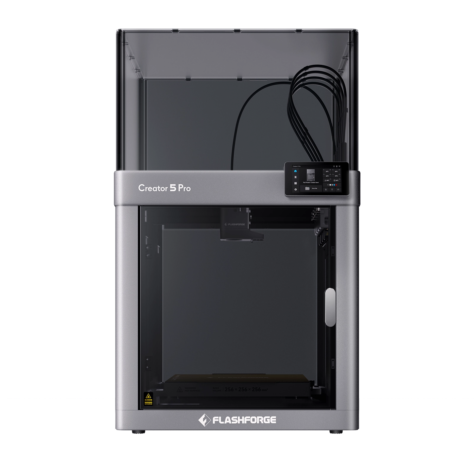 Flashforge Creator 5 Pro 4 Toolheads Enclosed Multi-Color 3D Printer | 500% Faster, Zero Purge Waste