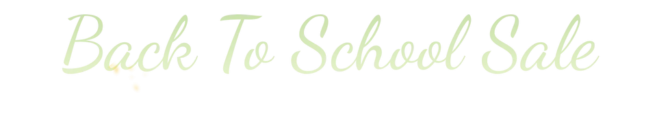 Back To School Sale