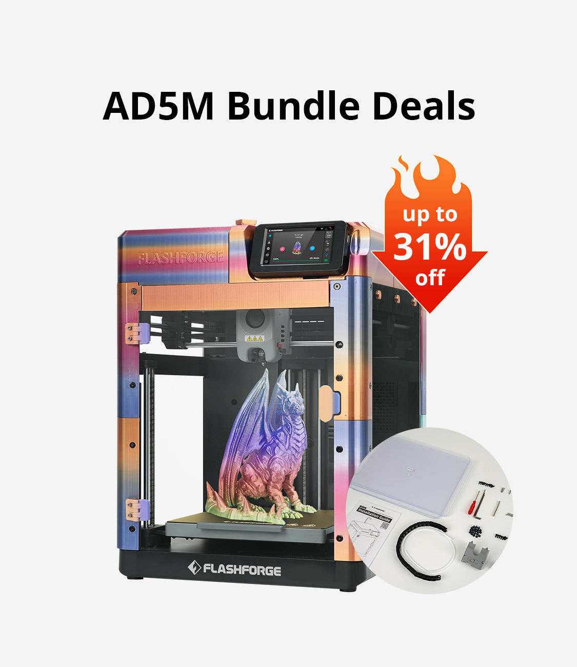 Flashforge Adventurer 5M with Enclosure Bundle Sale in Black Friday